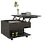 Tuhome Luanda Lift Top Coffee Table, Casters, One Shelf, Espresso, 19.6 L x 21.6 in W x 15.3 H MLC5015 - alternate 7